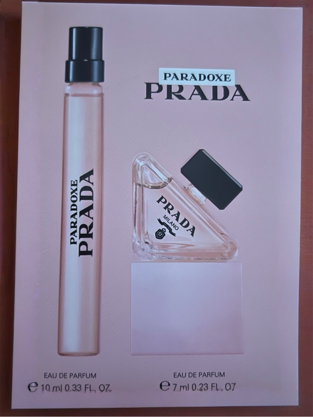 Prada Paradoxe Pink Branded Box Packaging